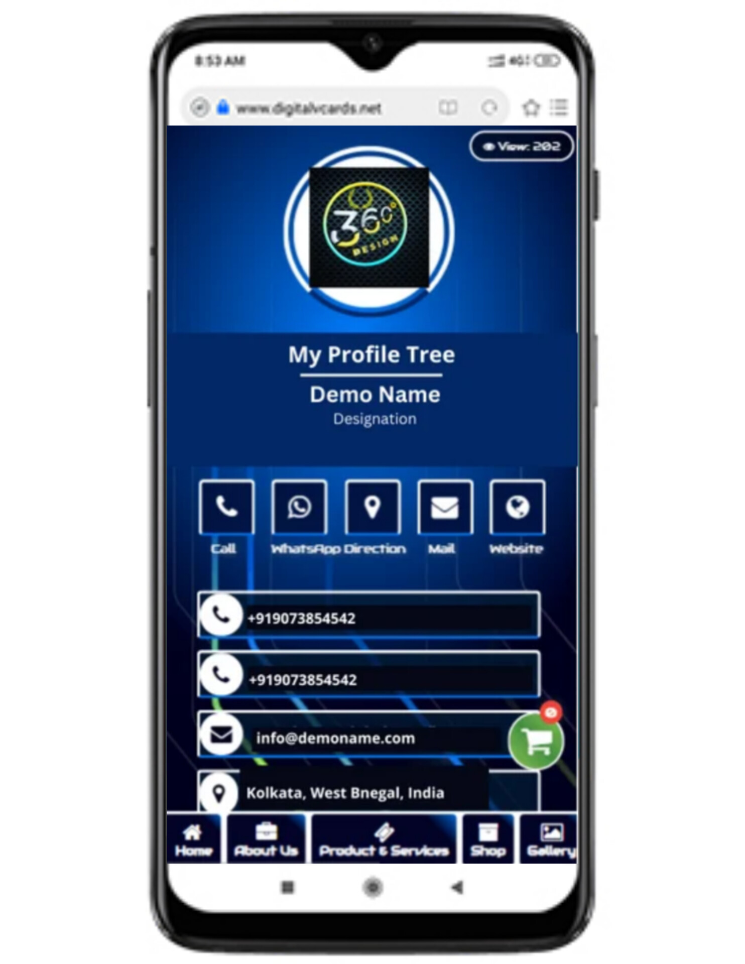 Digital Business Card Template 1